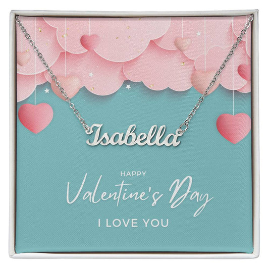 Customized Name Necklace Love You