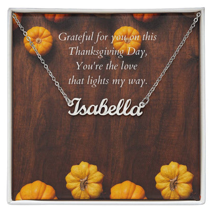 Customized Name Necklace-Grateful