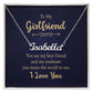 Girlfriend-Customized Name Necklace with Message Card