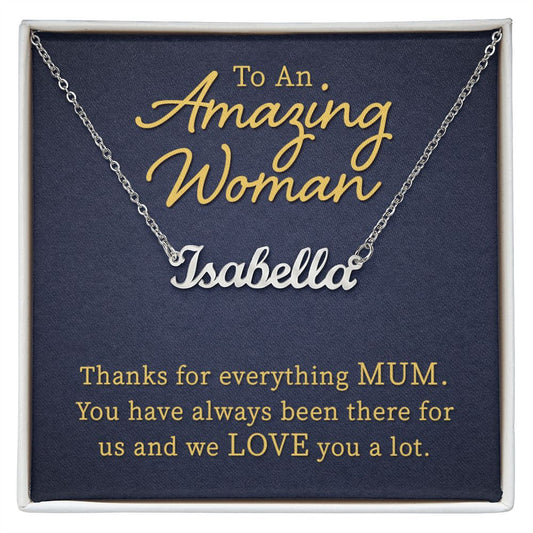 Gifts for Mother Custom Name Necklace