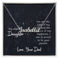 Daughter-Customized Name Necklace with Message Card