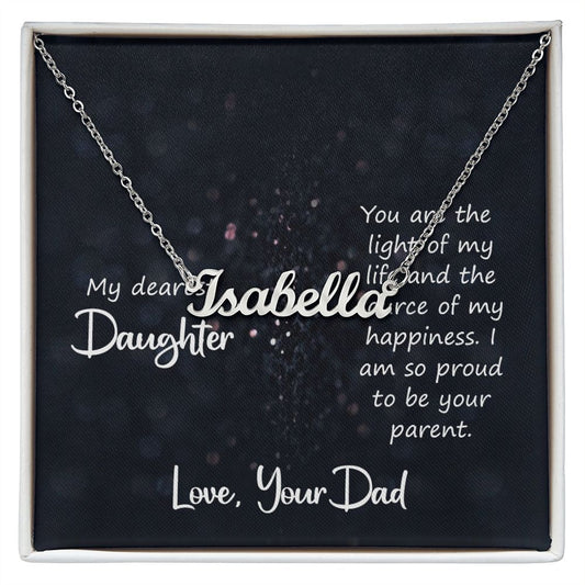 Gift for Daughter Customized Name Necklace