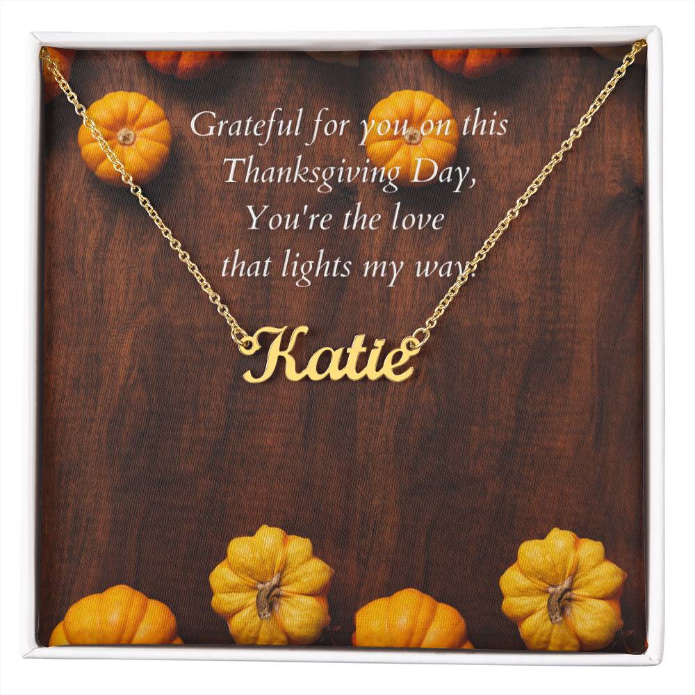 Customized Name Necklace-Grateful