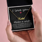 Customized Signature Name Necklace-I Love You