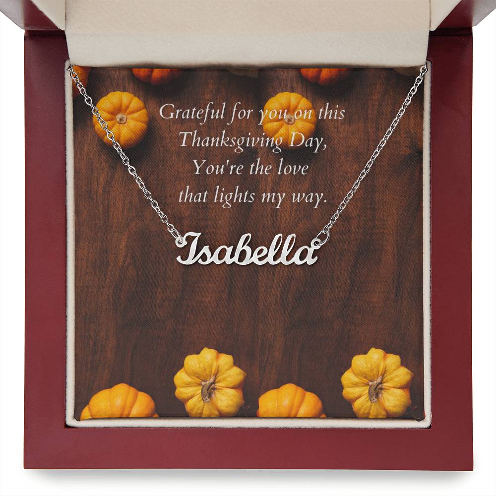 Customized Name Necklace-Grateful