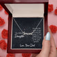 Daughter-Customized Name Necklace with Message Card