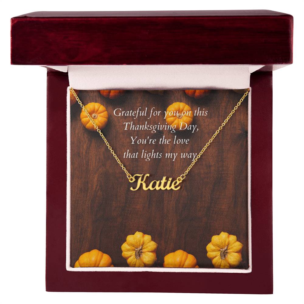 Customized Name Necklace-Grateful