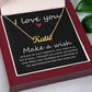 Customized Signature Name Necklace-I Love You