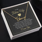 Future Wife-Customized Signature Name Necklace with Message Card