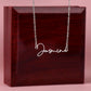 Customized Signature Name Necklace