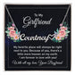 Girlfriend-Customized Name Necklace with Message Card