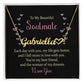 Soulmate-Customized Name Necklace with Heart and Message Card