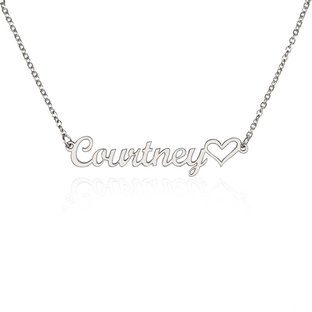 Customized Name Necklace with heart