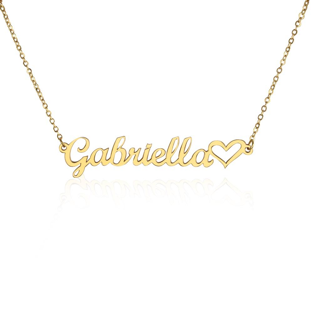 Customized Name Necklace with heart