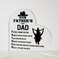 Father-Acrylic Heart Plaque