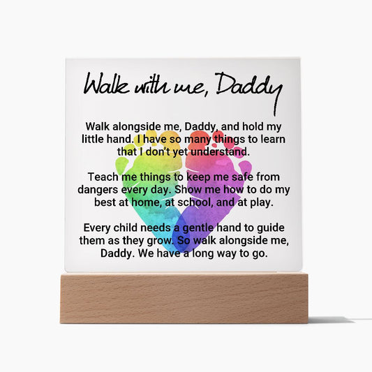 Father-Acrylic Square Plaque