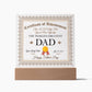 Father-Acrylic Square Plaque Happy Father's Day
