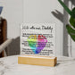 Father-Acrylic Square Plaque
