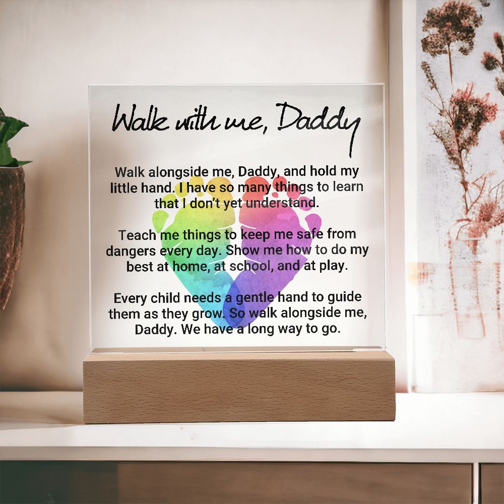 Father-Acrylic Square Plaque