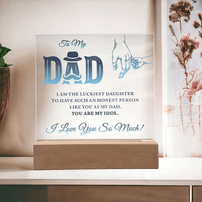 Father-Acrylic Square Plaque