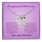 Mom to be-Customized Necklace Baby Feet with Birthstone