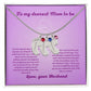 Mom to be-Customized Necklace Baby Feet with Birthstone