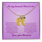 Mom to be-Customized Necklace Baby Feet with Birthstone
