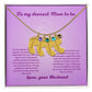 Mom to be-Customized Necklace Baby Feet with Birthstone