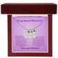 Mom to be-Customized Necklace Baby Feet with Birthstone
