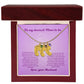 Mom to be-Customized Necklace Baby Feet with Birthstone