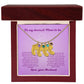 Mom to be-Customized Necklace Baby Feet with Birthstone