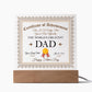 Father-Acrylic Square Plaque Happy Father's Day