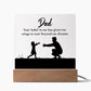Father-Acrylic Square Plate