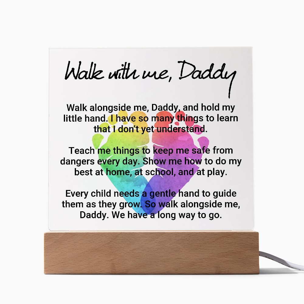 Father-Acrylic Square Plaque