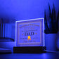Father-Acrylic Square Plaque Happy Father's Day