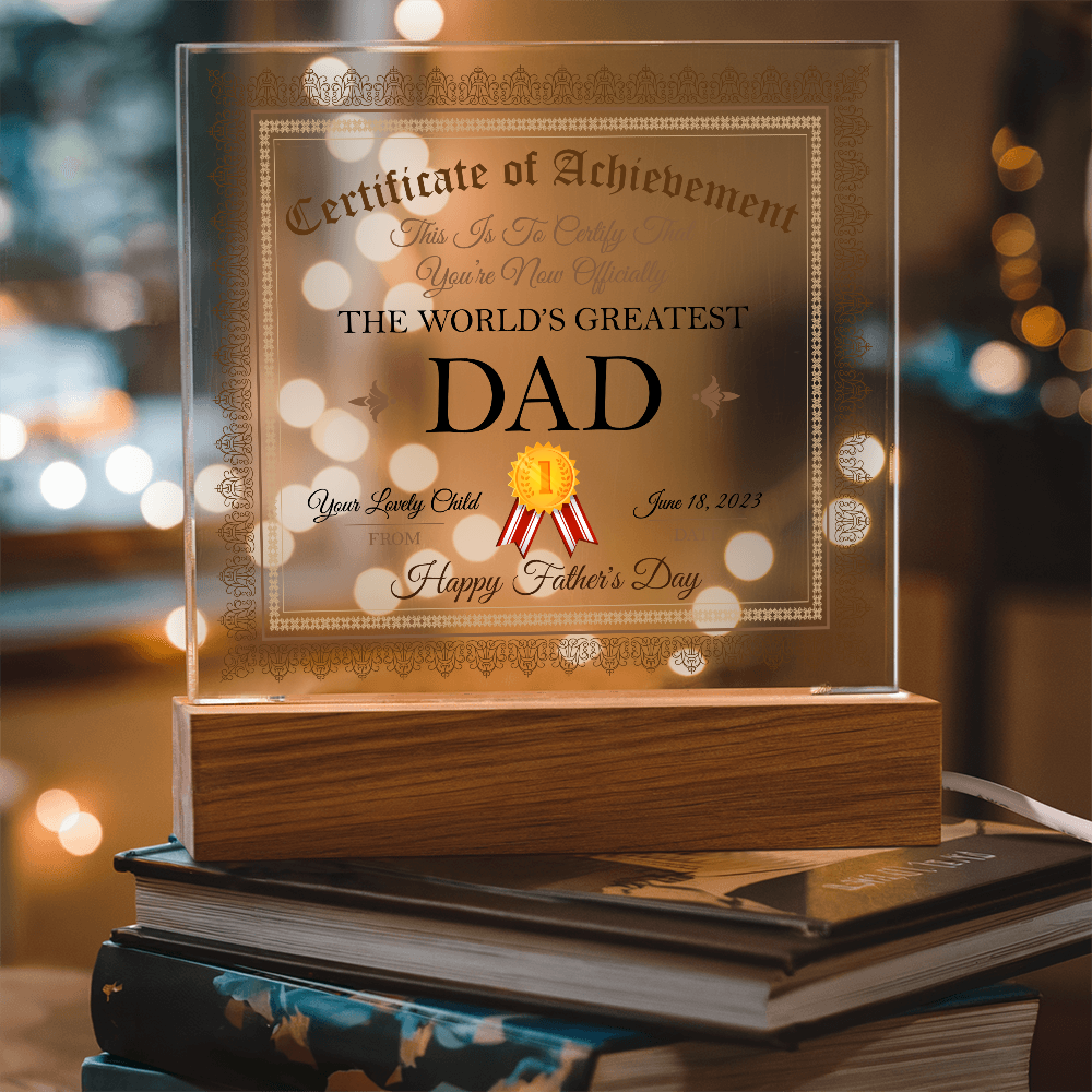 World's Greatest Dad Plaque