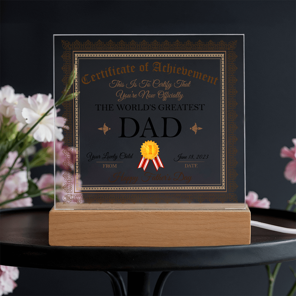 World's Greatest Dad Plaque