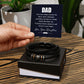 Father-Men's Bracelet with Message Card (from Daughter)