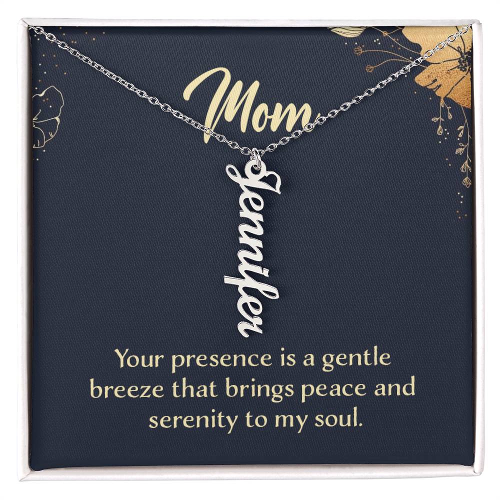 Mom-Customized Multi-name Vertical Necklace