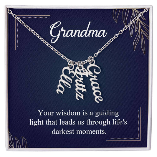 Custom Muti Name Necklace for Grandma