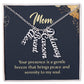 Mom-Customized Multi-name Vertical Necklace