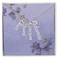 Personalized Multi-name Vertical Necklace