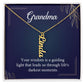 Grandmother-Muti name Vertical Necklace