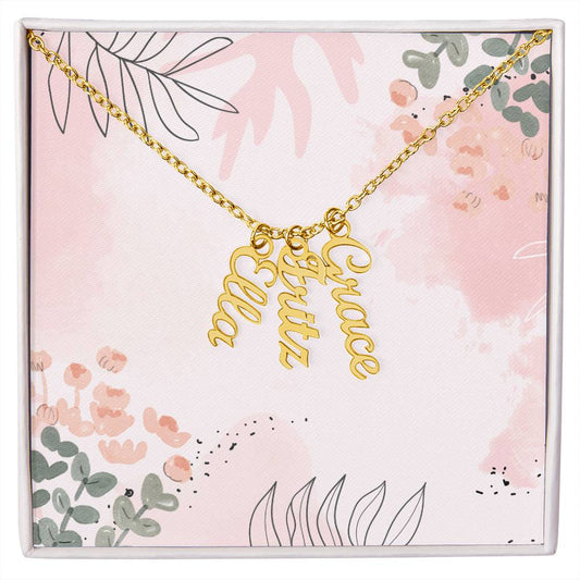 Customized Multi Name Necklace