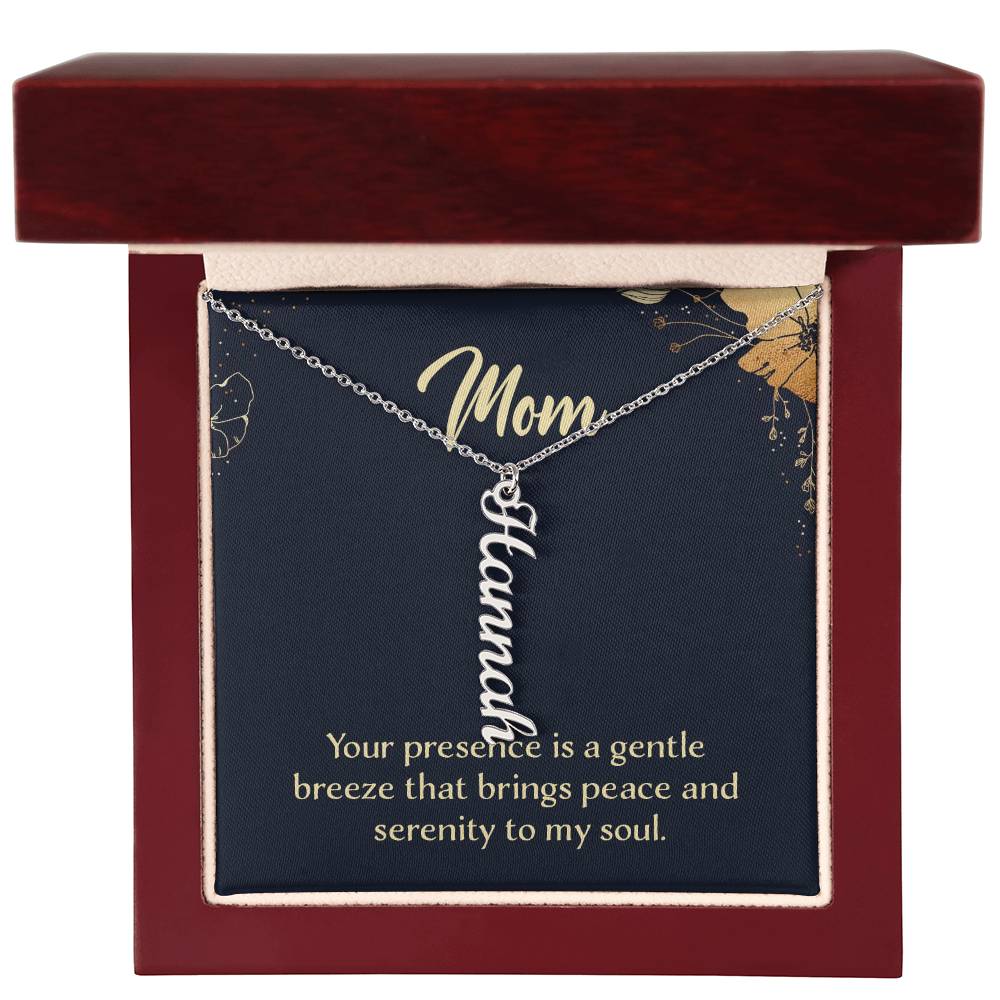 Mom-Customized Multi-name Vertical Necklace