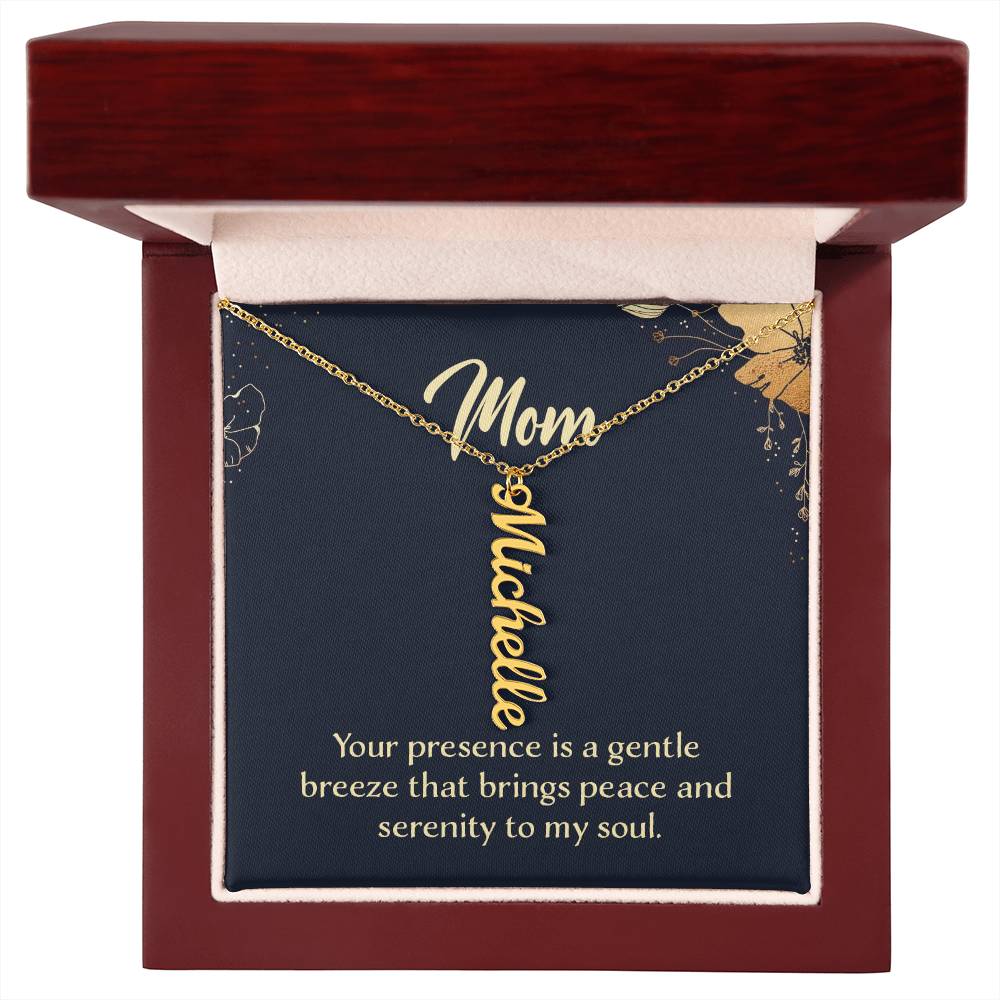 Mom-Customized Multi-name Vertical Necklace