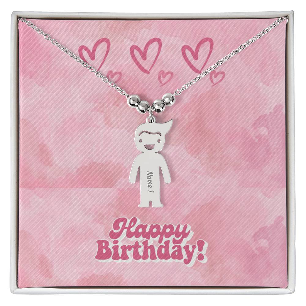 Birthday-Customized Name Kids Necklace