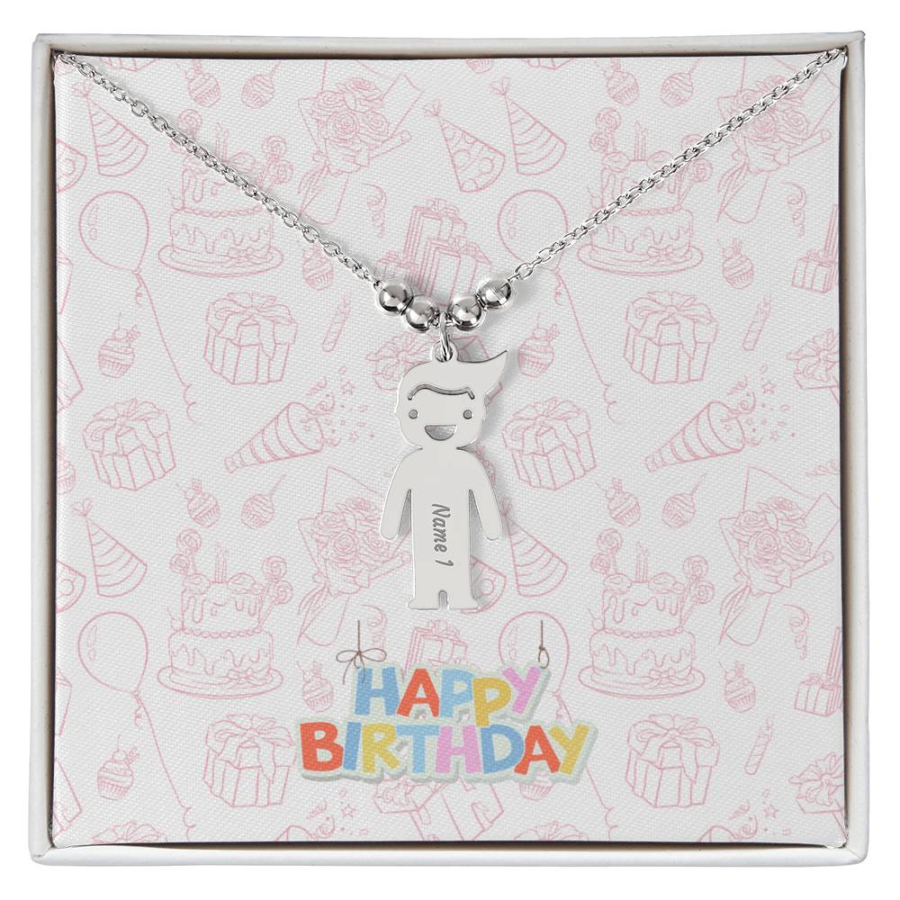 Birthday-Customized Name Kids Necklace