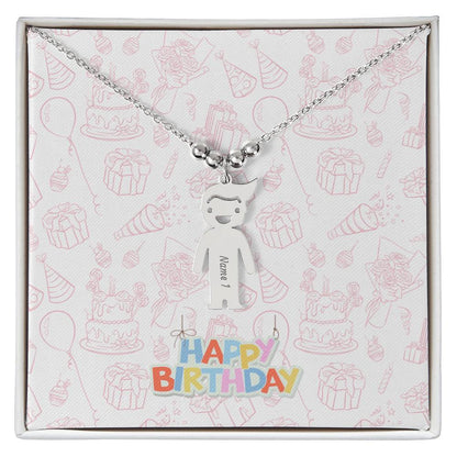 Birthday-Customized Name Kids Necklace