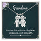 Grandmother-Customized Name Kids Necklace